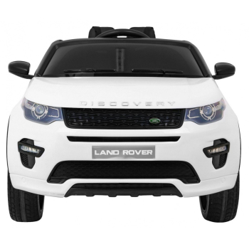 Land Rover Discovery dla dzieci Biały + Pilot + 5-pkt pasy + Regulacja siedzenia + EVA + MP3 LED